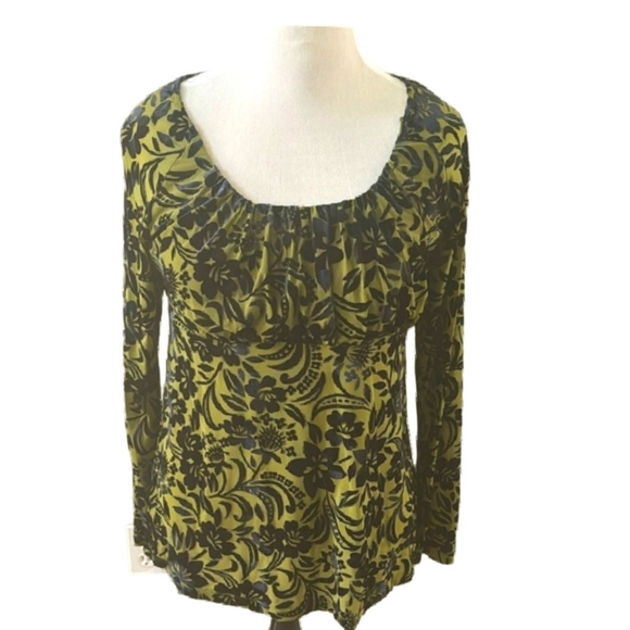 Floral Velvet Blouse (0238) - Picture 5 of 5